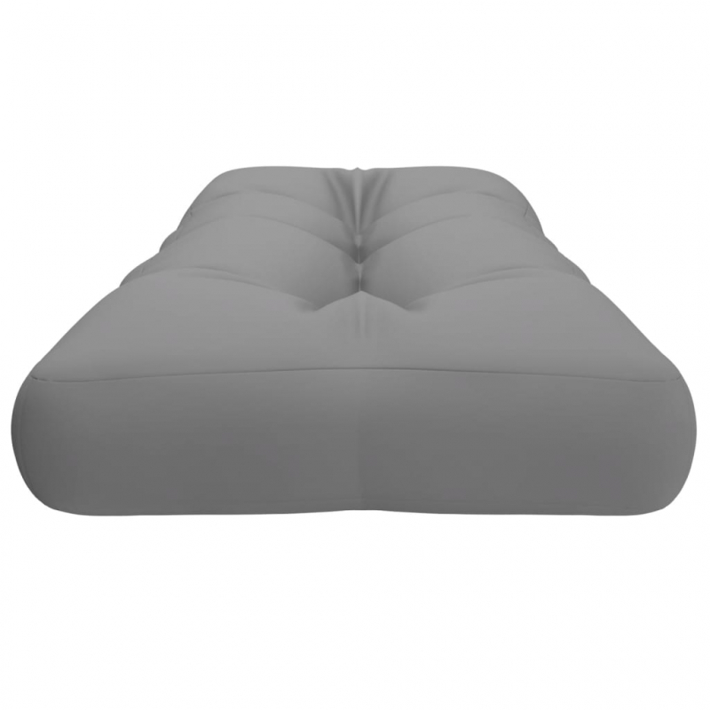 Palettenkissen Grau 120x40x12 cm Stoff