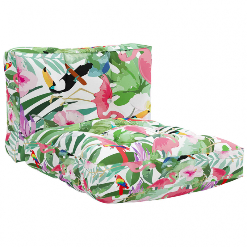 Palettenkissen 2-tlg. Mehrfarbig Stoff