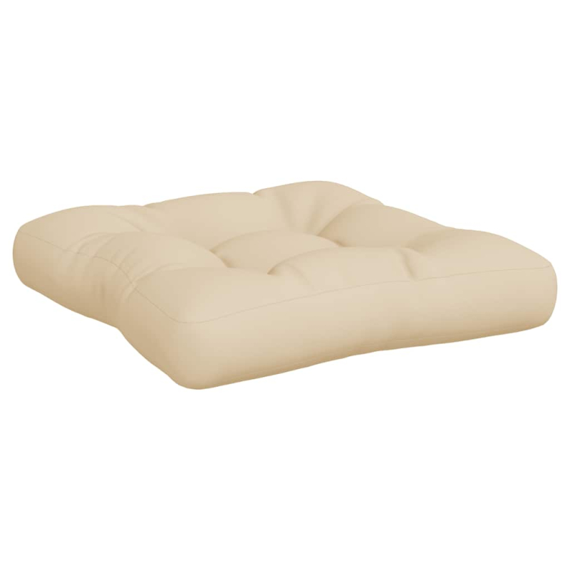 Palettenkissen 3-tlg. Beige Stoff