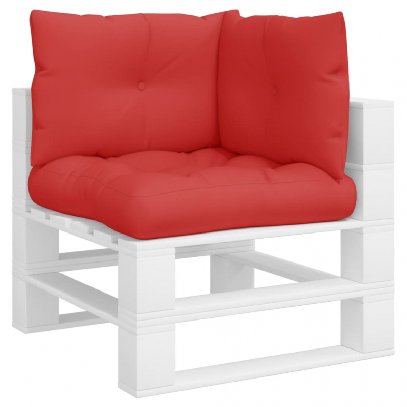 Palettenkissen 3-tlg. Rot Stoff