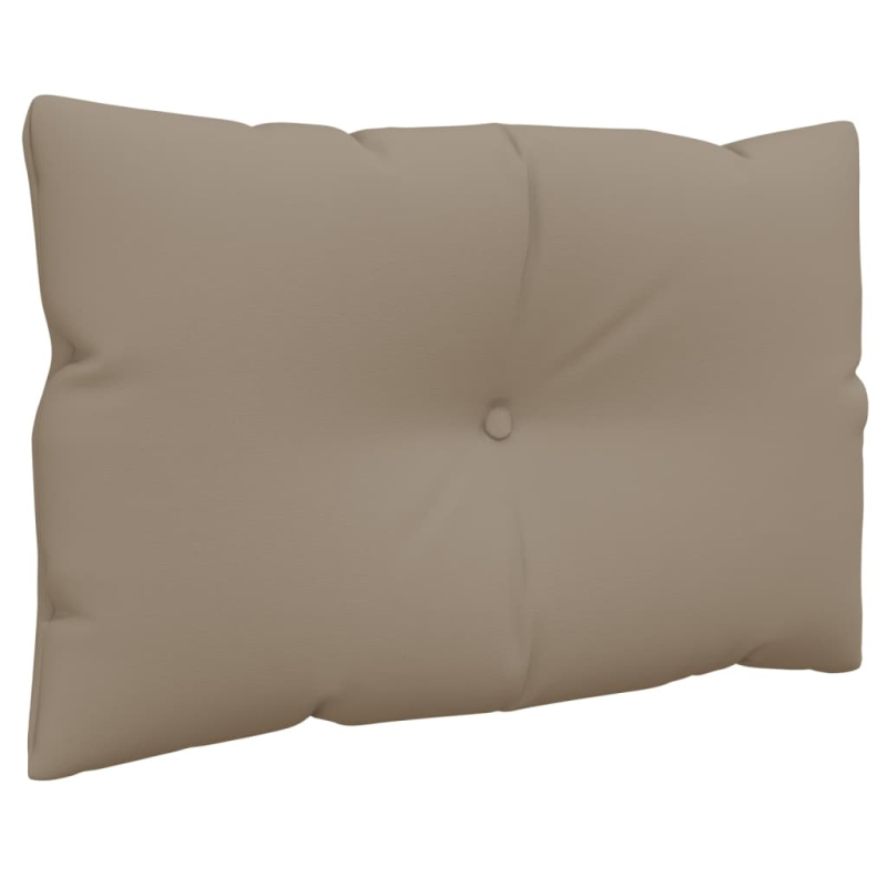 Palettenkissen 3-tlg. Taupe Stoff
