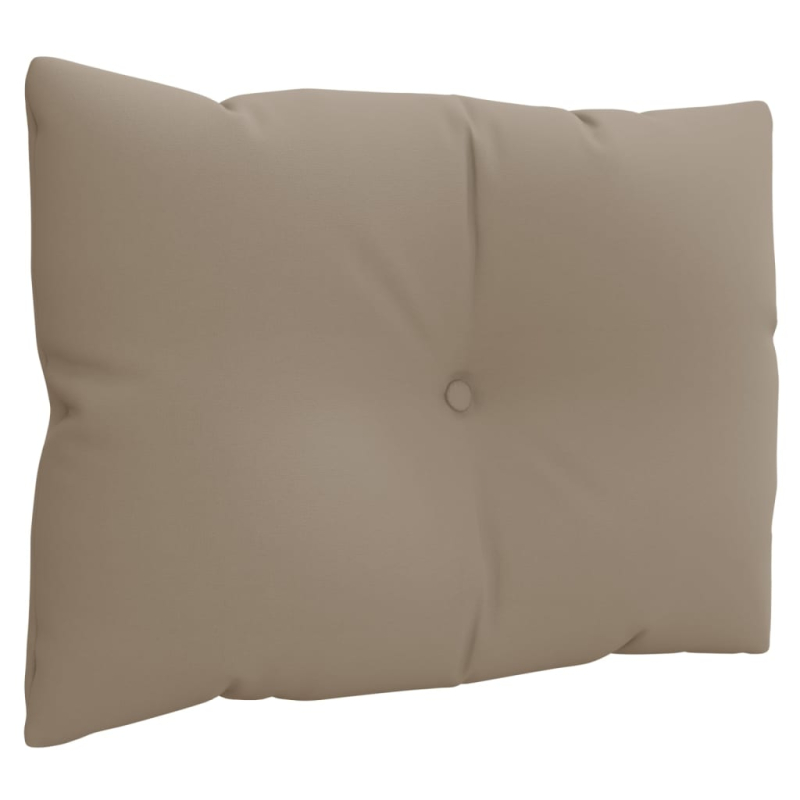 Palettenkissen 3-tlg. Taupe Stoff