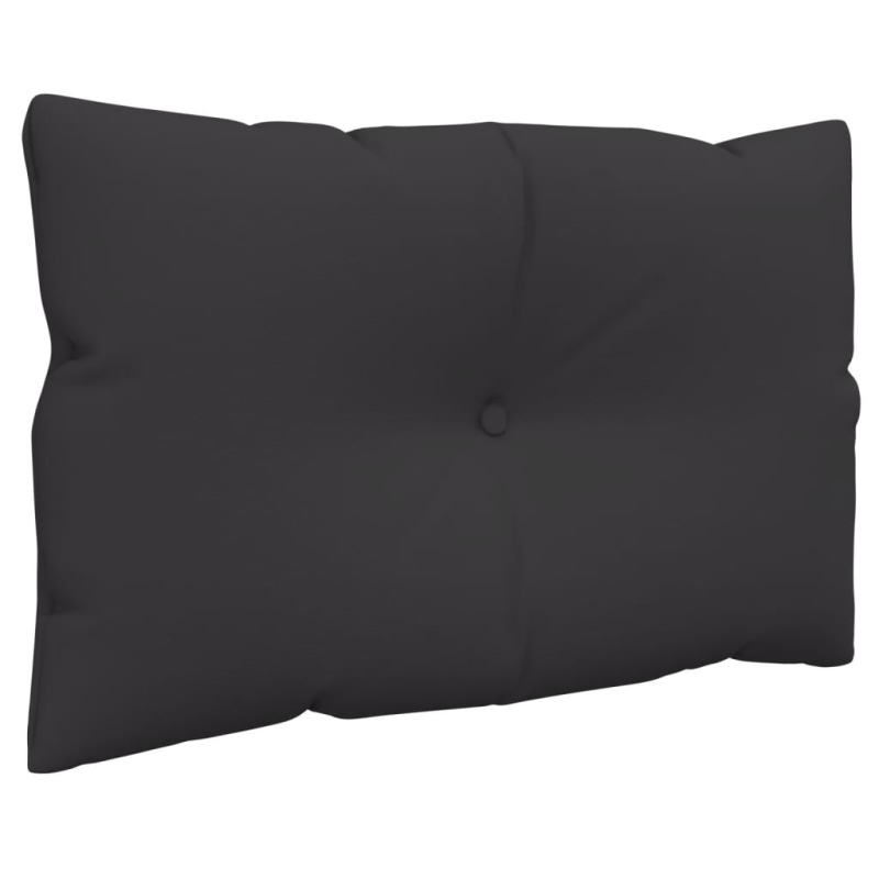 Palettenkissen 3-tlg. Schwarz Stoff