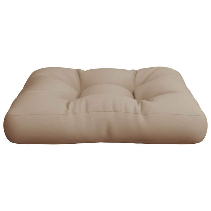 Palettenkissen Taupe 60x61,5x10 cm Stoff