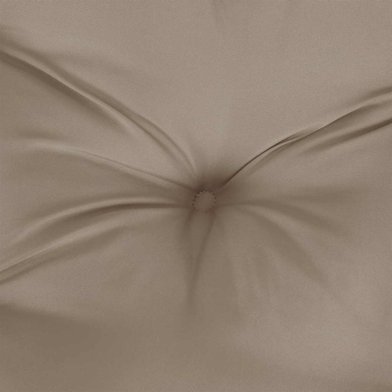 Palettenkissen Taupe 60x61,5x10 cm Stoff
