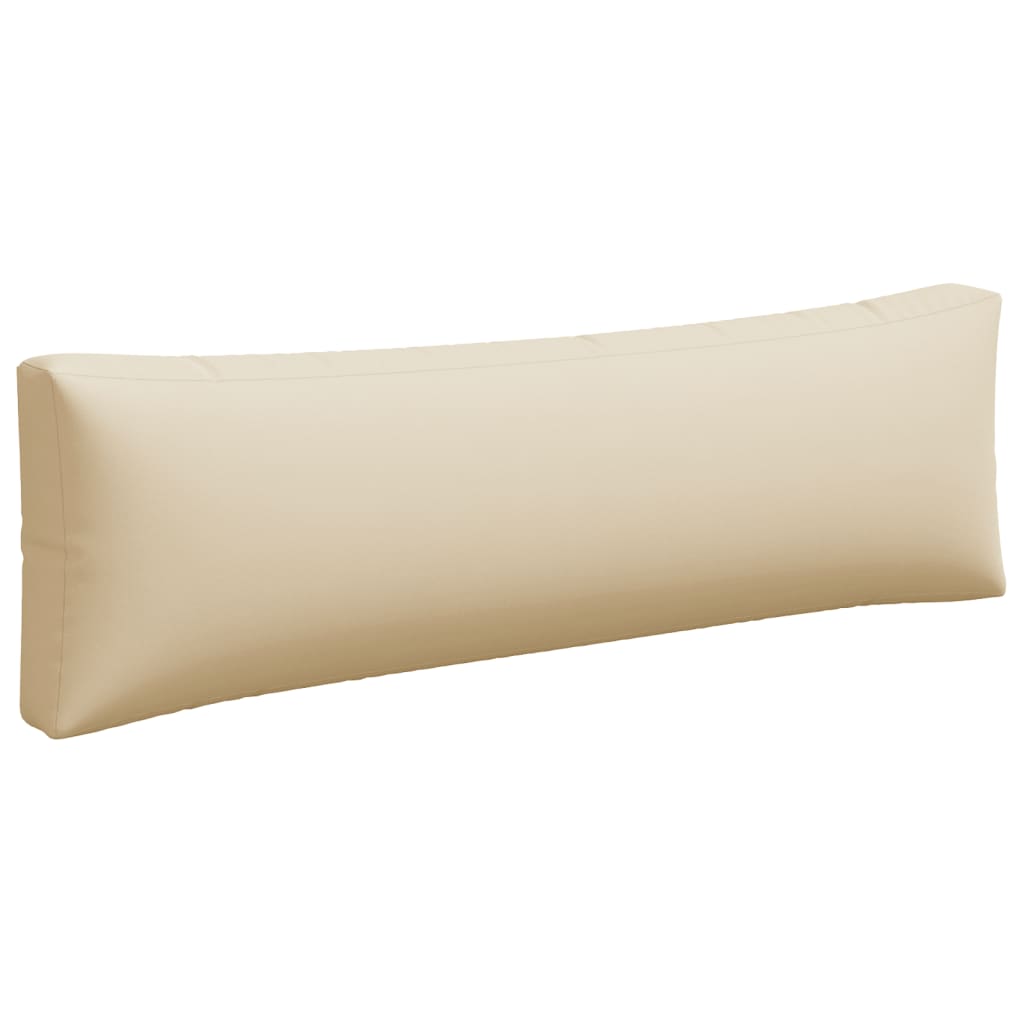 Palettenkissen 3-tlg. Beige Stoff