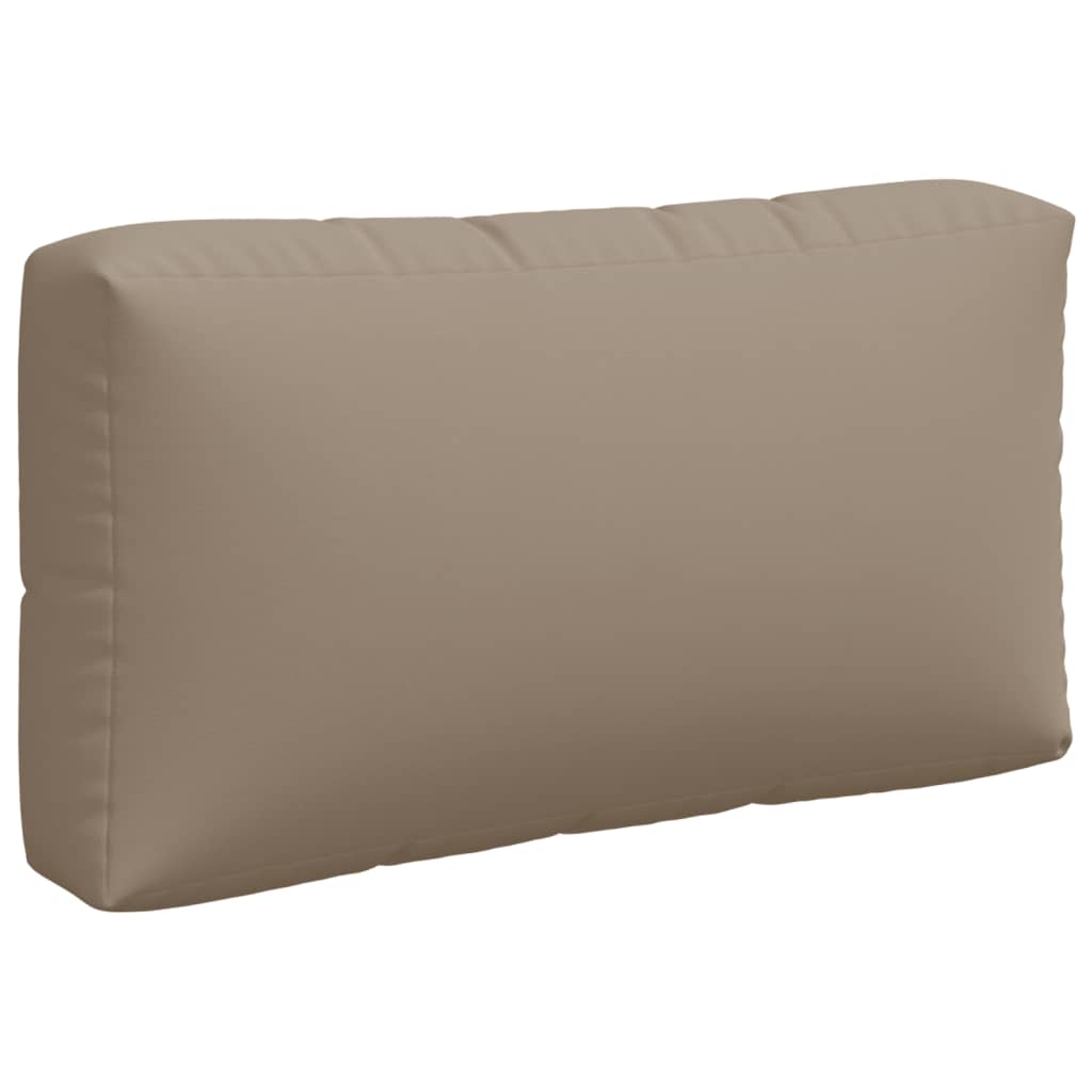 Palettenkissen 3-tlg. Taupe Stoff