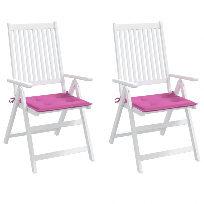 Gartenstuhl-Kissen 2 Stk. Rosa 50x50x4 cm Stoff