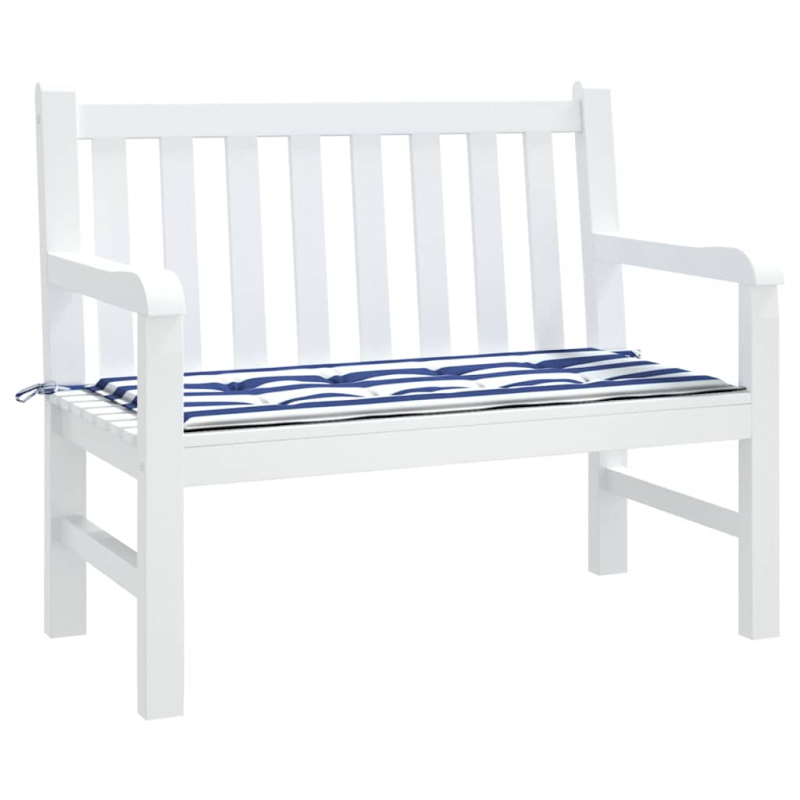 Gartenbank-Auflage Blau&Weiß Gestreift 100x50x4cm Oxford-Gewebe