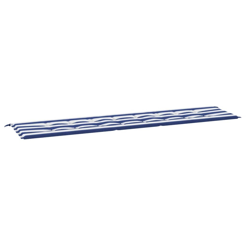 Gartenbank-Auflage Blau&Weiß Gestreift 200x50x4 Stoff