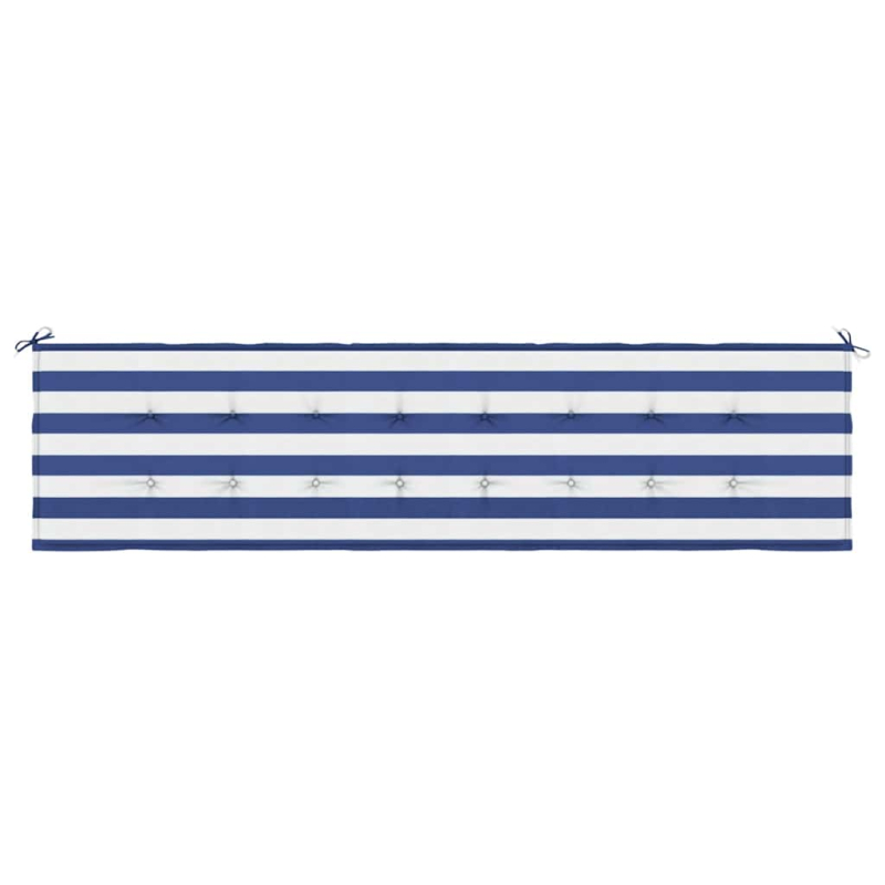 Gartenbank-Auflage Blau&Weiß Gestreift 200x50x4 Stoff