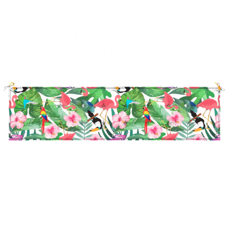 Gartenbank-Auflage Mehrfarbig 200x50x4 cm Stoff