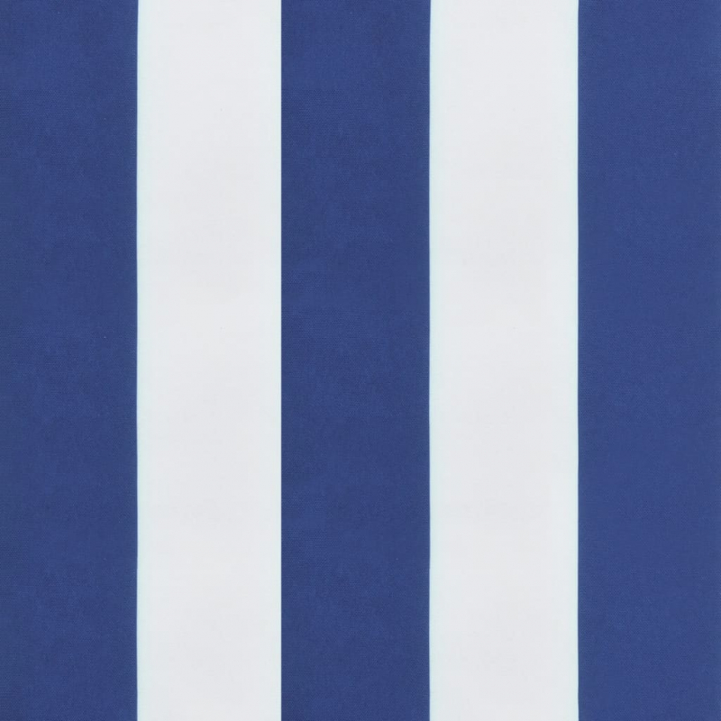 Hochlehner-Auflagen 4 Stk. Blau & Weiß Gestreift Stoff