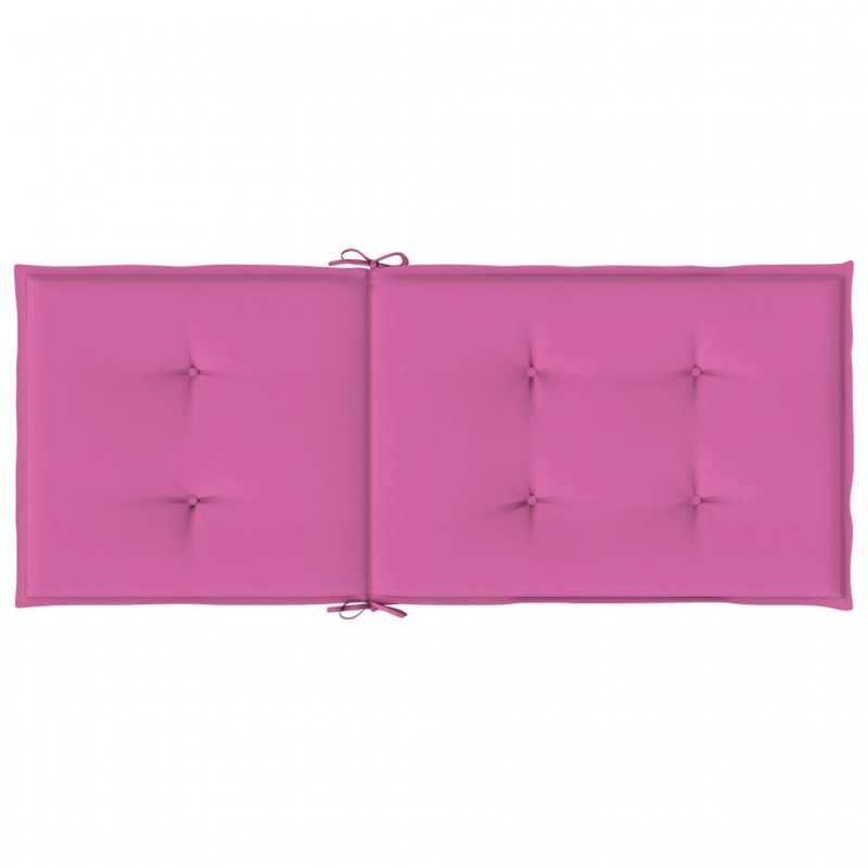 Hochlehner-Auflagen 6 Stk. Rosa Stoff