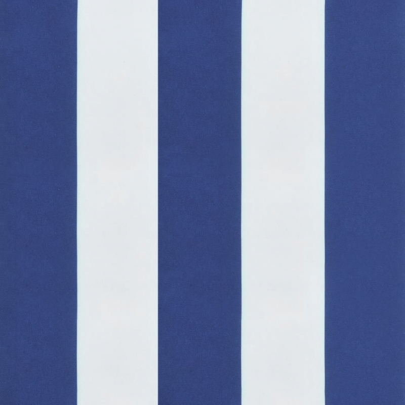 Niedriglehner-Auflagen 6 Stk. Blau & Weiß Gestreift Stoff