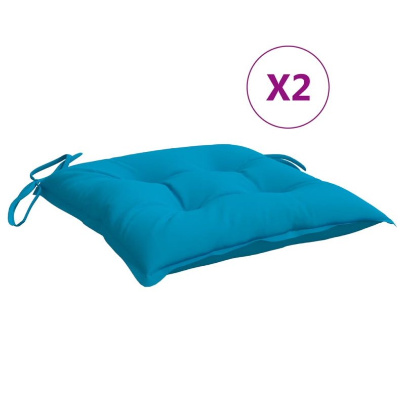 Palettenkissen 2 Stk. Hellblau 50x50x7 cm Oxford-Gewebe