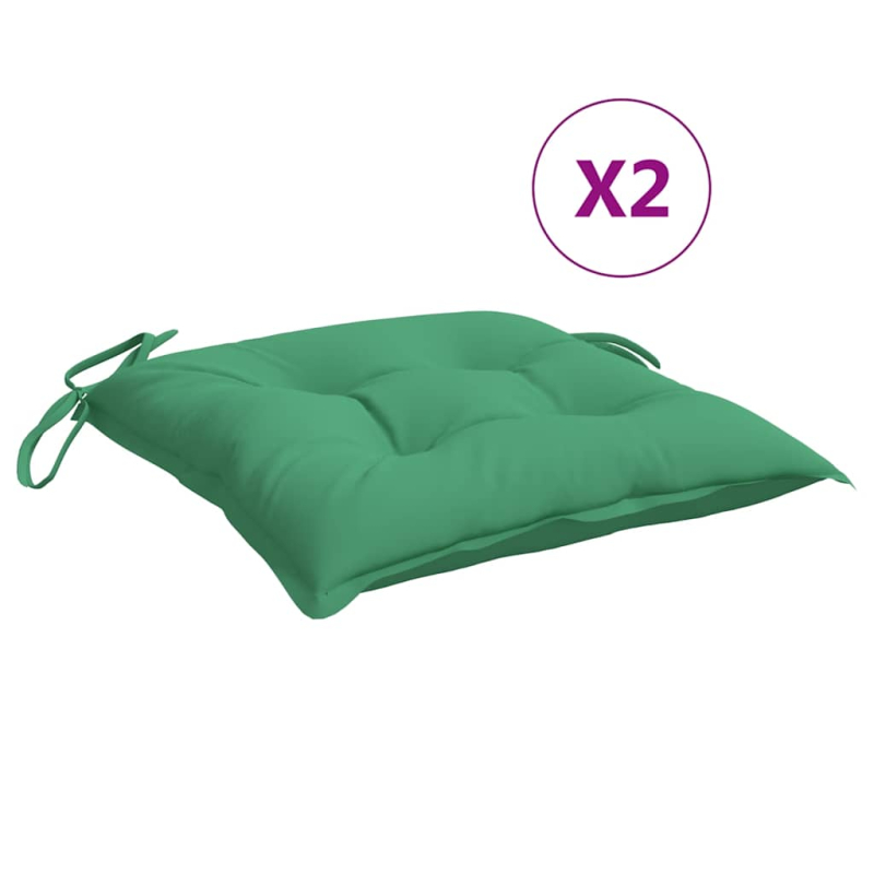 Palettenkissen 2 Stk. Grün 50x50x7 cm Oxford-Gewebe