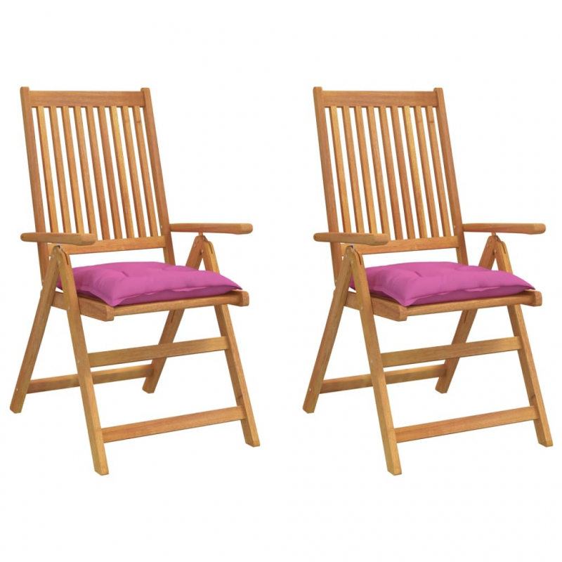 Stuhlkissen 2 Stk. Rosa 50x50x7 cm Oxford-Gewebe