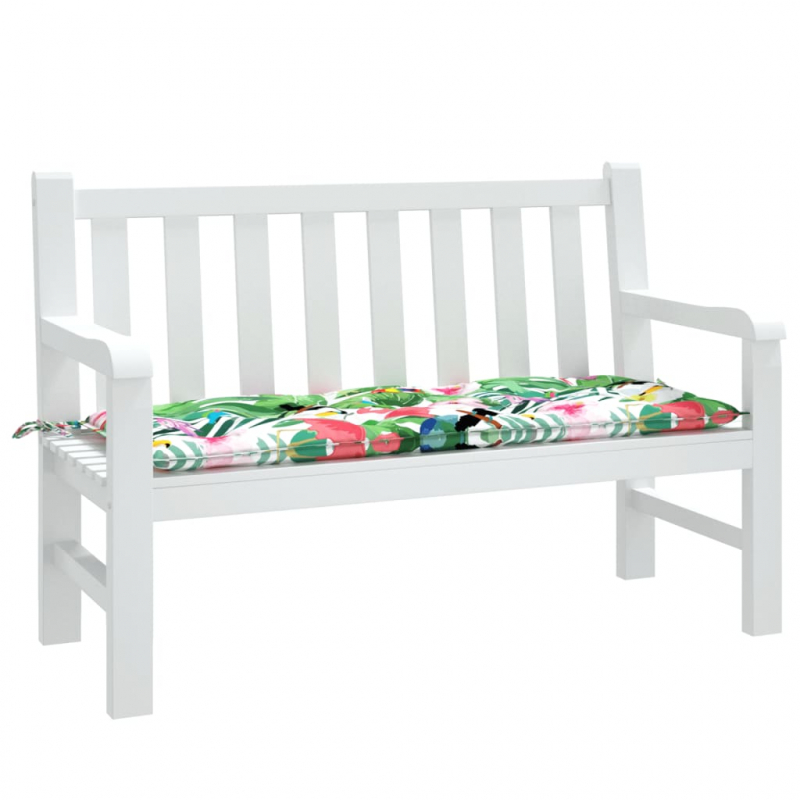 Gartenbank-Auflage Mehrfarbig 120x50x7 cm Stoff