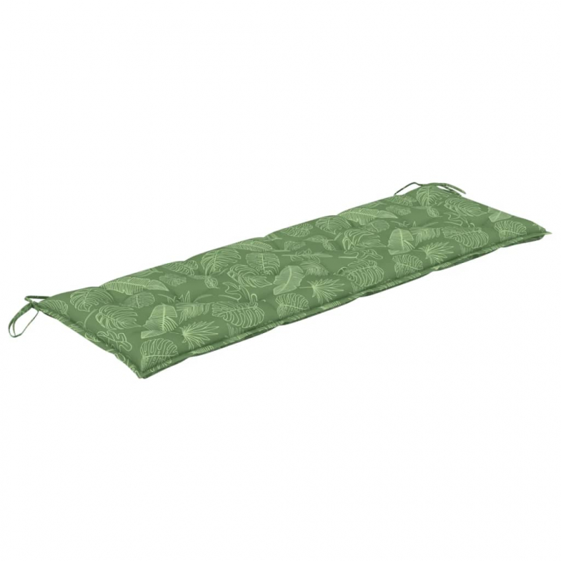 Gartenbank-Auflage Blattmuster 150x50x7 cm Oxford-Gewebe