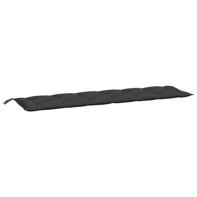 Gartenbank-Auflage Schwarz 200x50x7 cm Oxford-Gewebe