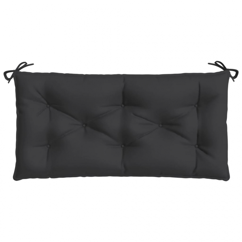 Gartenbank-Auflagen 2 Stk. Schwarz 100x50x7 cm Oxford-Gewebe