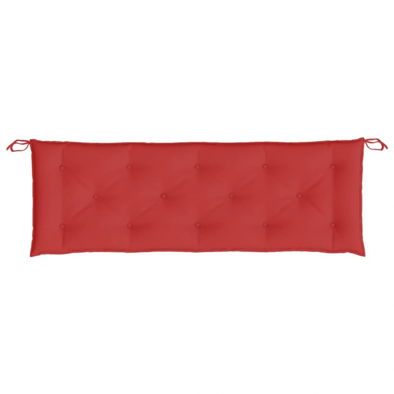 Gartenbank-Auflagen 2 Stk. Rot 150x50x7 cm Oxford-Gewebe