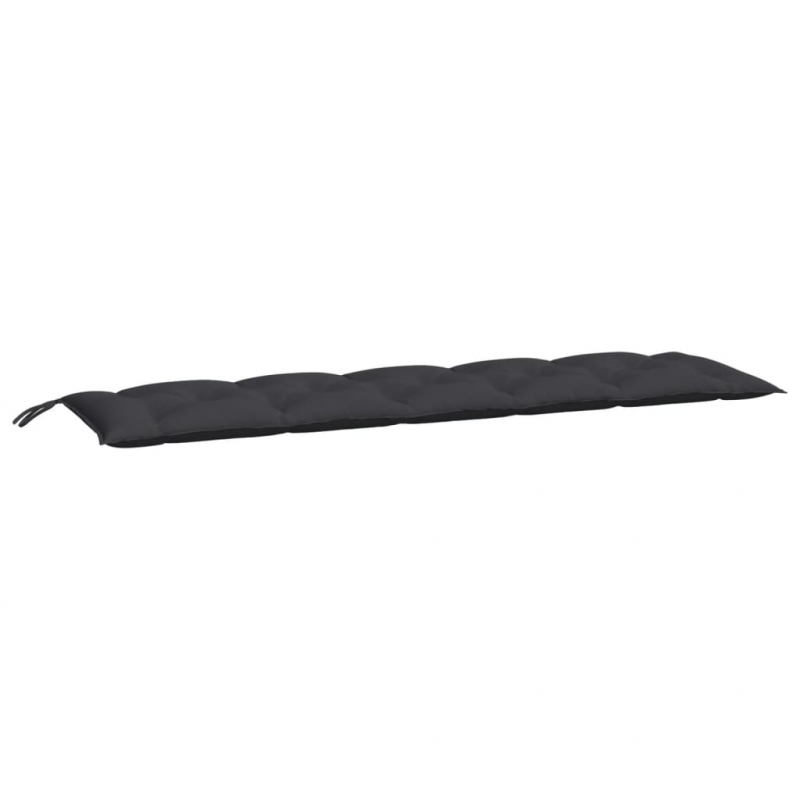 Gartenbank-Auflagen 2 Stk. Schwarz 180x50x7 cm Oxford-Gewebe