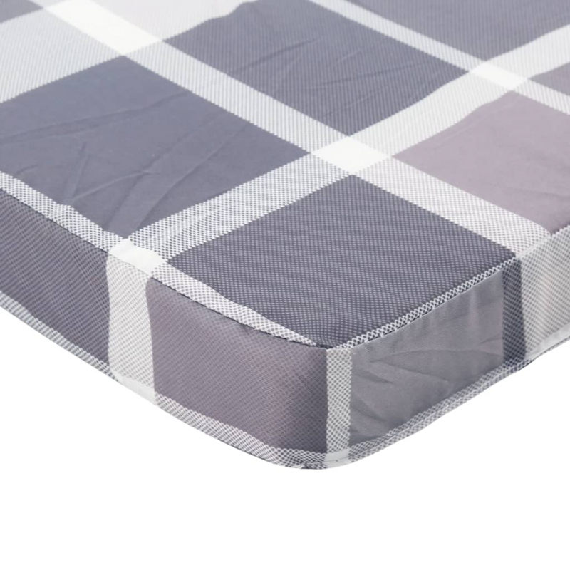 Adirondack-Auflagen 2 Stk. Grau Karomuster Oxford-Gewebe