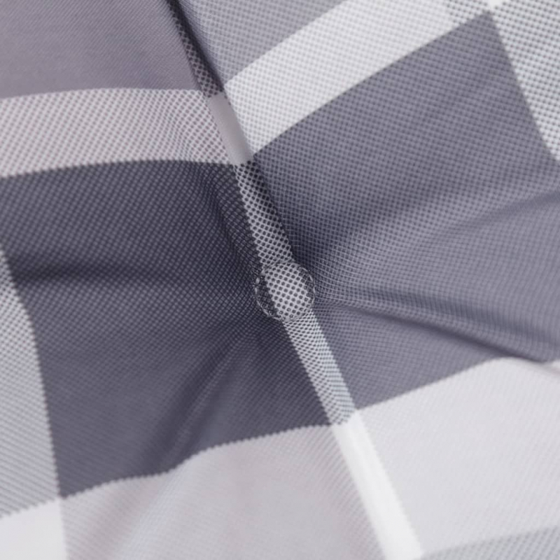 Adirondack-Auflagen 2 Stk. Grau Karomuster Oxford-Gewebe