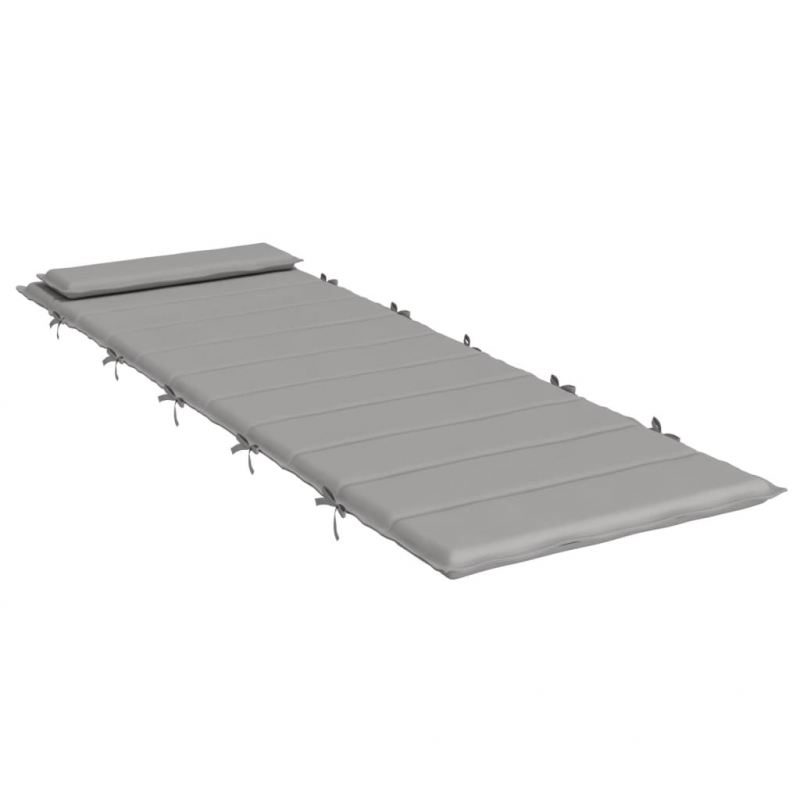Sonnenliegen-Auflage Grau 180x60x4 cm Oxford-Gewebe