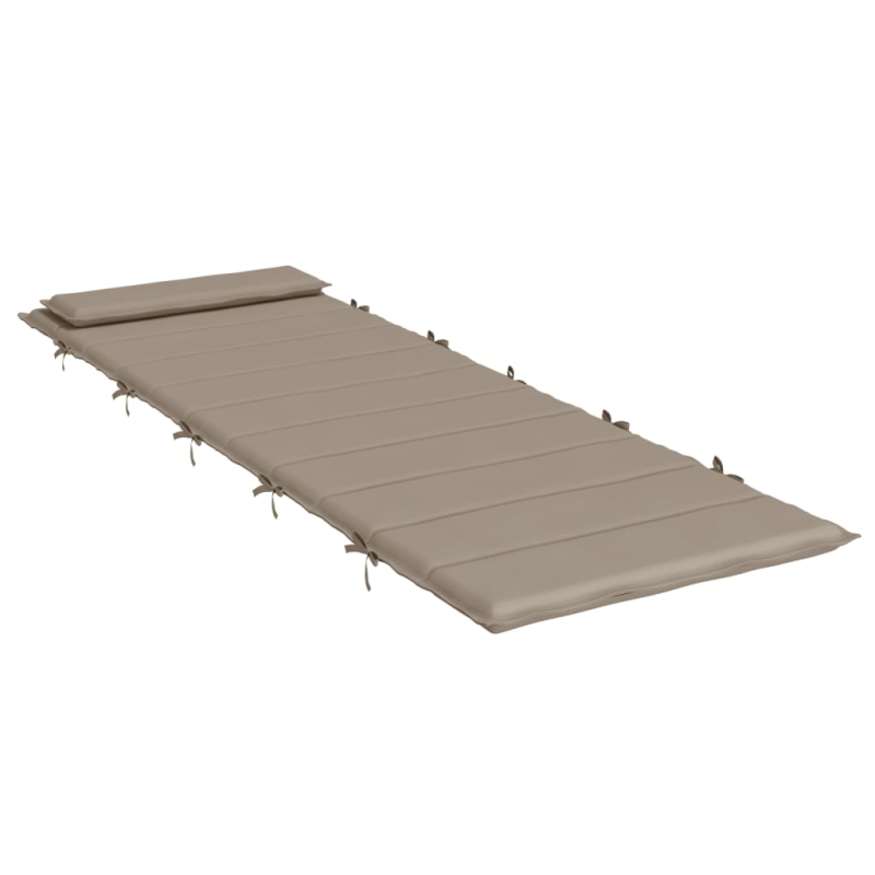 Sonnenliegen-Auflage Taupe 180x60x4 cm Oxford-Gewebe