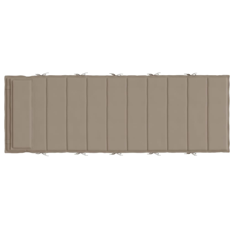 Sonnenliegen-Auflage Taupe 180x60x4 cm Oxford-Gewebe