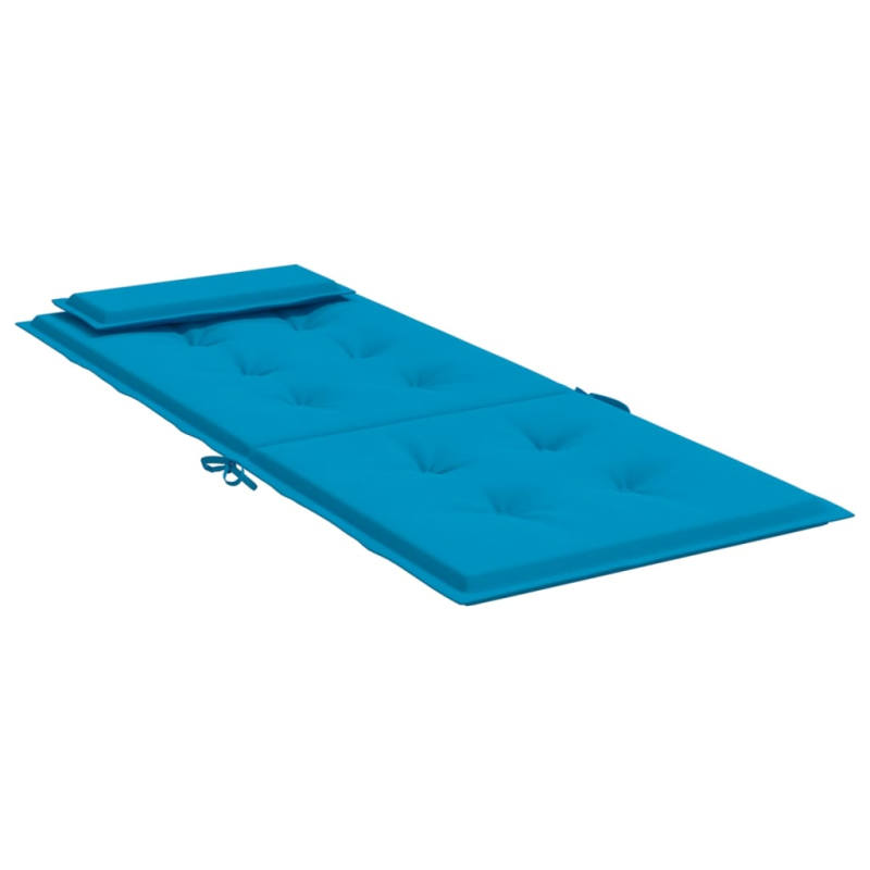 Hochlehner-Auflagen 2 Stk. Hellblau Oxford-Gewebe