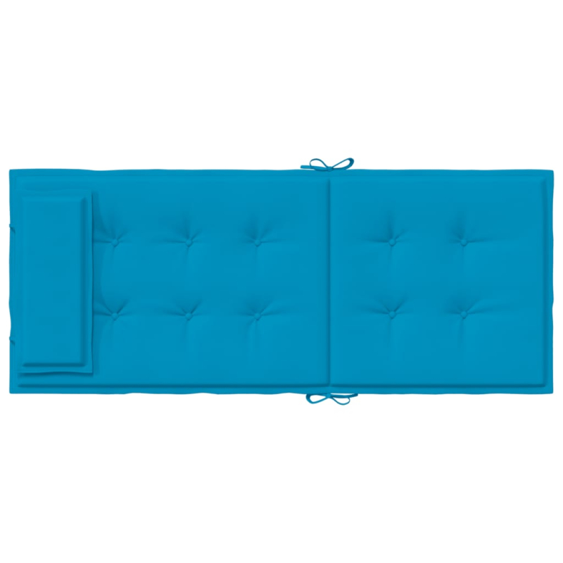 Hochlehner-Auflagen 2 Stk. Hellblau Oxford-Gewebe