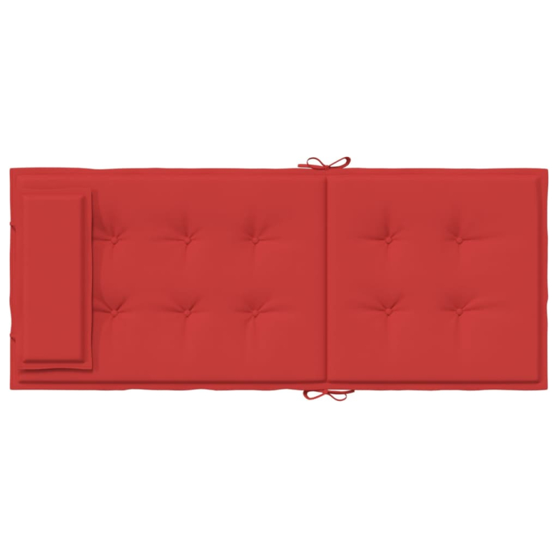 Hochlehner-Auflagen 6 Stk. Rot Oxford-Gewebe