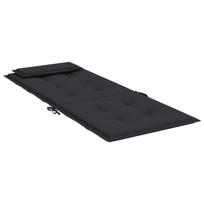 Hochlehner-Auflagen 2 Stk. Schwarz Oxford-Gewebe