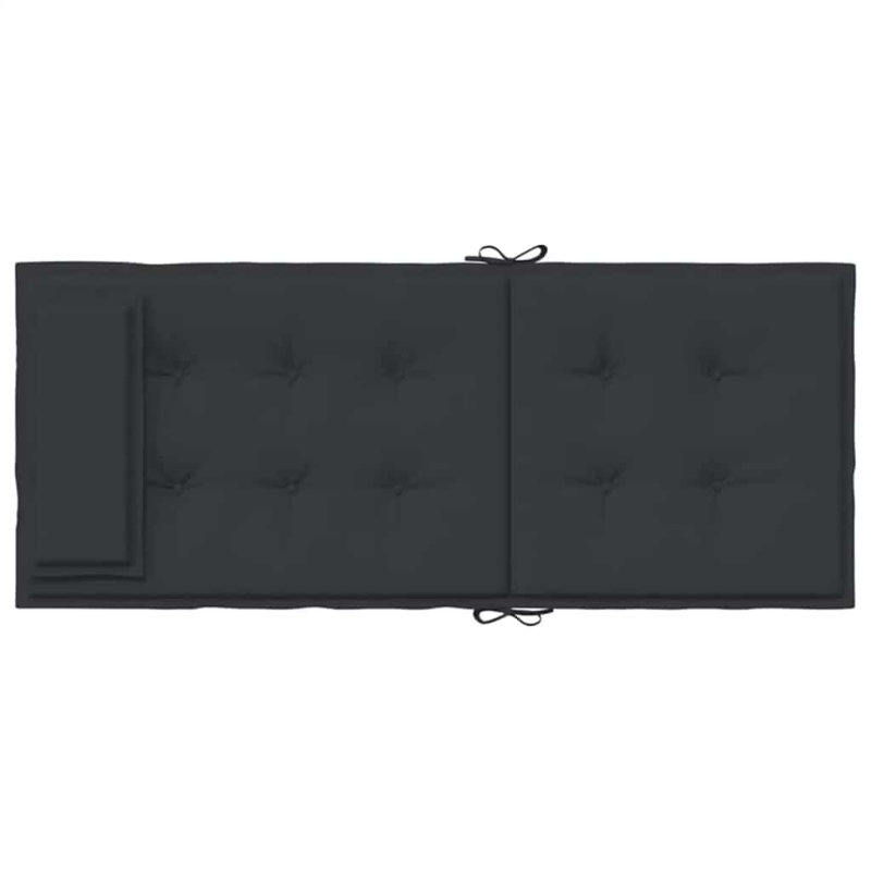 Hochlehner-Auflagen 4 Stk. Schwarz Oxford-Gewebe