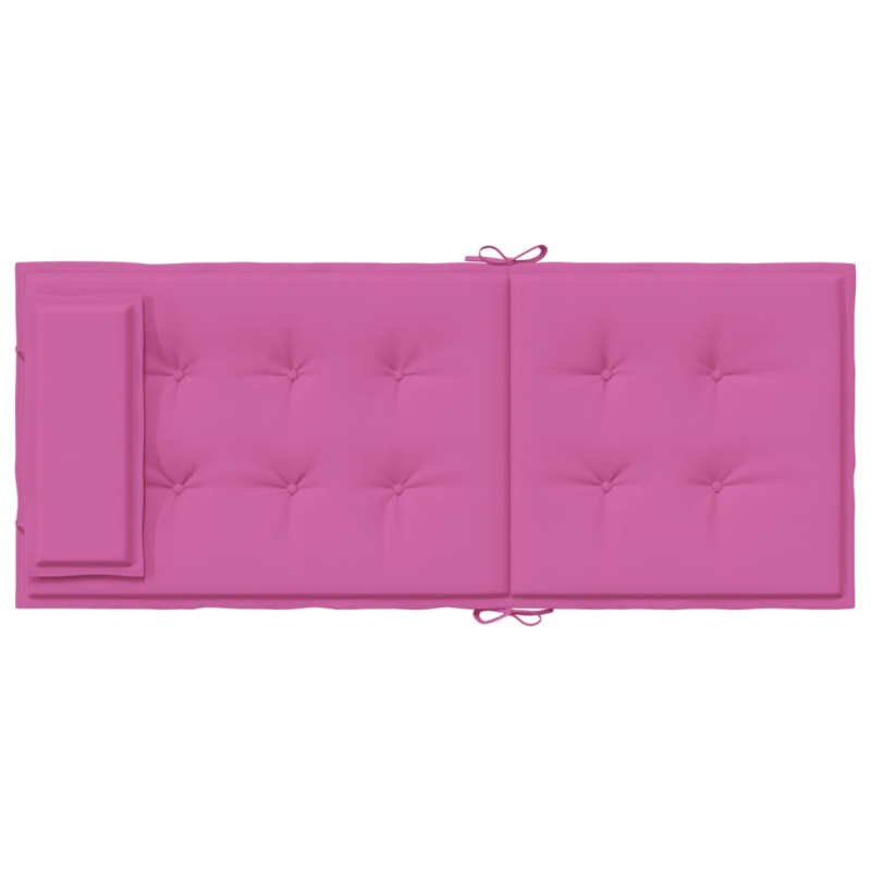 Hochlehner-Auflagen 4 Stk. Rosa Oxford-Gewebe
