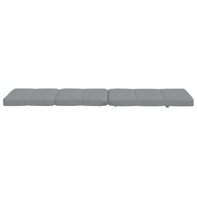 Liegestuhl-Auflagen 2 Stk. Grau Oxford-Gewebe
