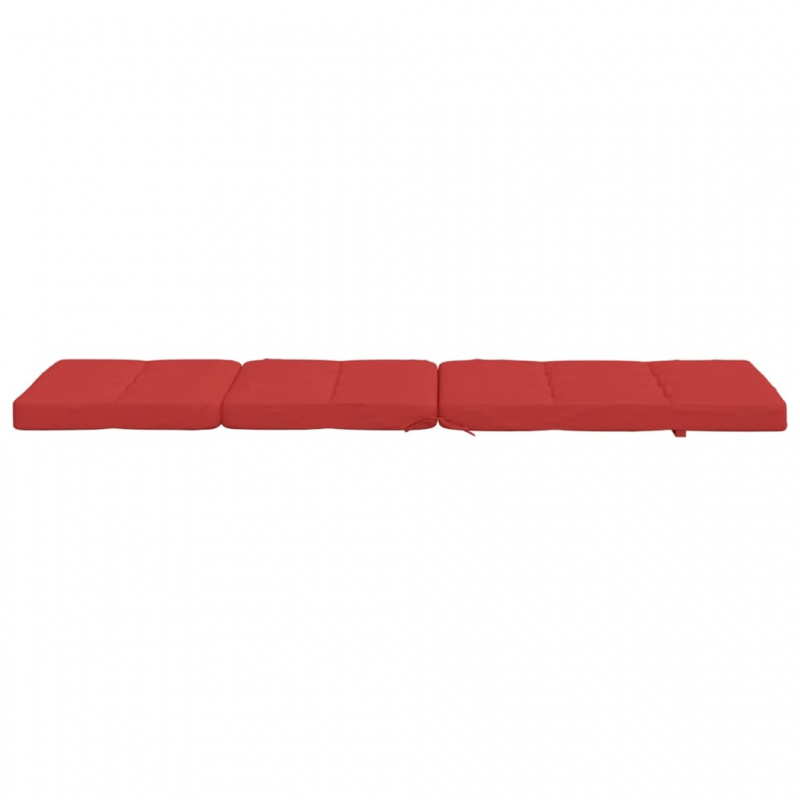 Liegestuhl-Auflagen 2 Stk. Rot Oxford-Gewebe