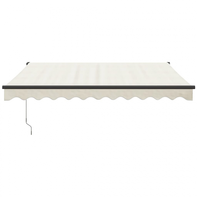Markise Einziehbar Creme 3x2,5 m Stoff und Aluminium