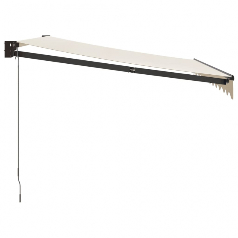 Markise Einziehbar Creme 3x2,5 m Stoff und Aluminium