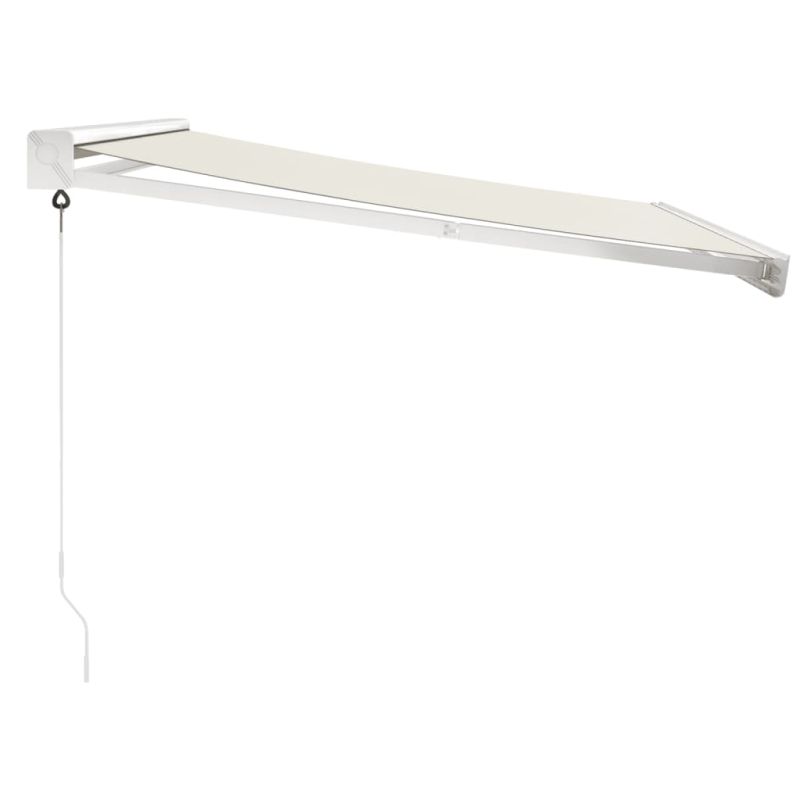 Markise Einziehbar Creme 3,5x2,5 m Stoff und Aluminium