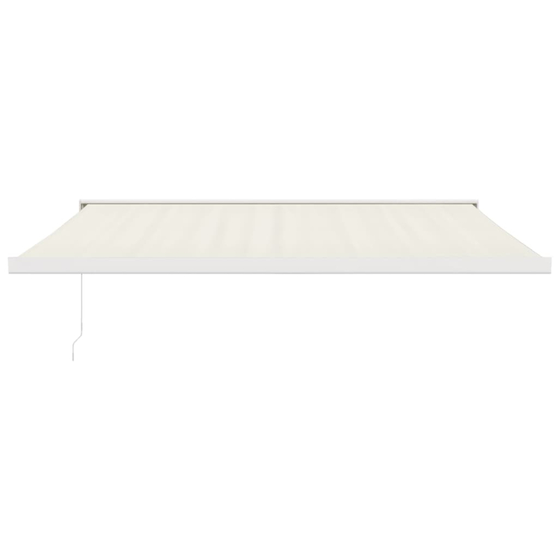 Markise Einziehbar Creme 4x3 m Stoff und Aluminium