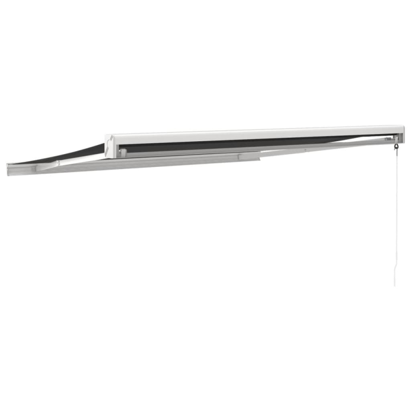 Markise Einziehbar Anthrazit 3x2,5 m Stoff und Aluminium
