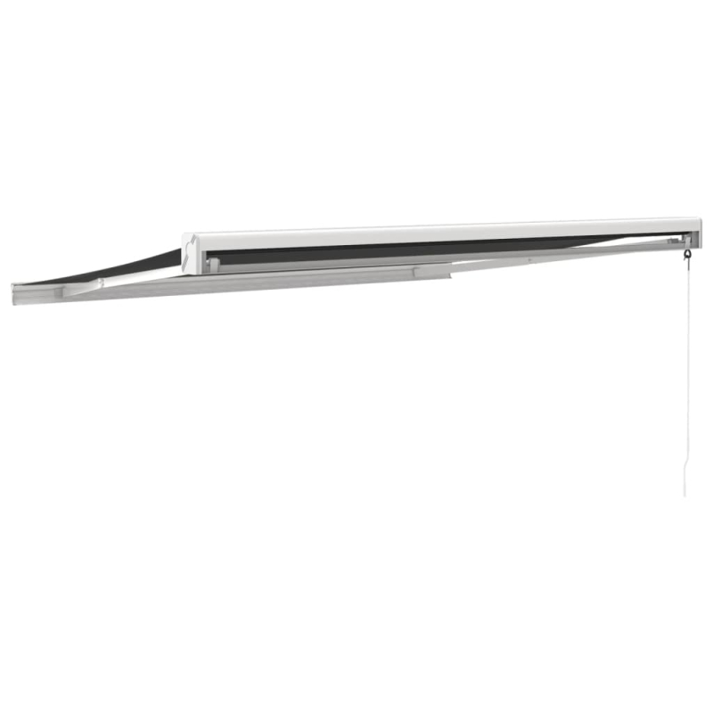 Markise Einziehbar Anthrazit 3,5x2,5 m Stoff und Aluminium