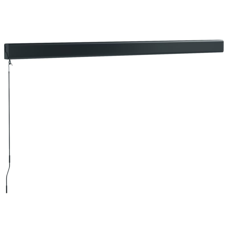 Markise Einziehbar Anthrazit 3,5x2,5 m Stoff und Aluminium