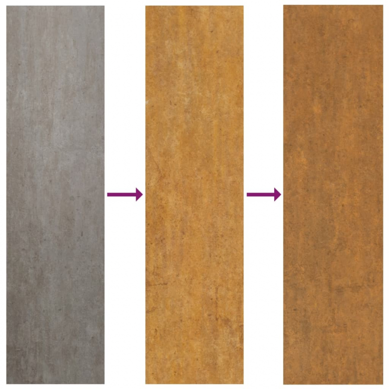 Hochbeet 200x80x80 cm Cortenstahl
