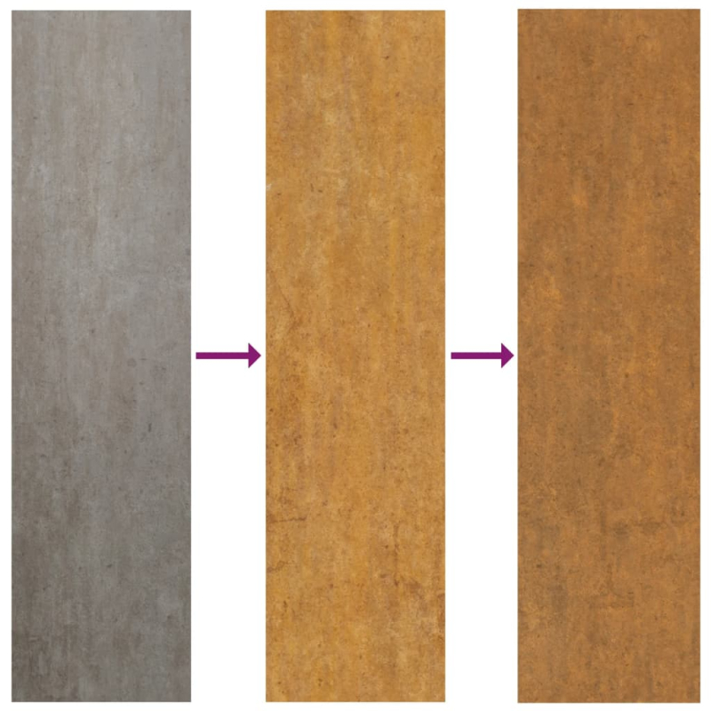 Hochbeet 200x80x80 cm Cortenstahl